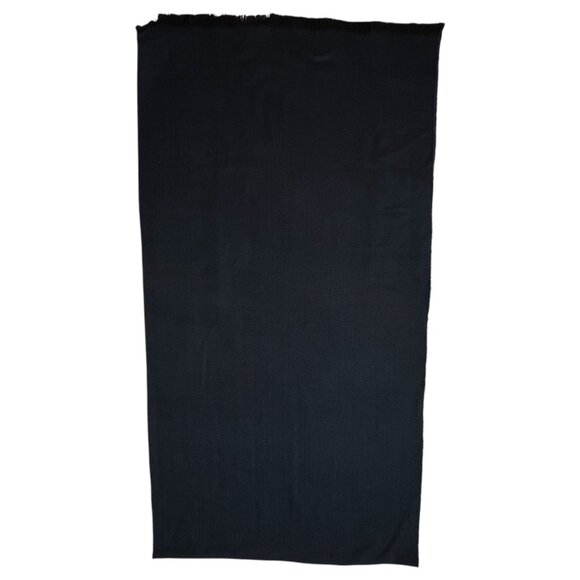 New Gap Womens Navy Blue Shawl Scarf 20 x 78” Wrap Herringbone One Size Acrylic - Picture 8 of 9